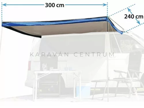 Brunner Sunny Van Roof furgon/kisbusz előtető, 300 cm