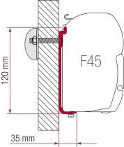 Fiamma F45 adapter AS 400