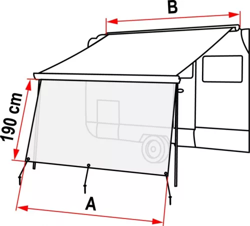Fiamma Sun View XL árnyékoló, 450 cm
