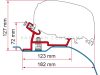 Fiamma F80/F65 adapter - Ducato, Jumper, Boxer 2006- L4 H2, ezüst Fiamma F80/F65 adapter - Ducato, Jumper, Boxer 2006- L4 H2, ezüst