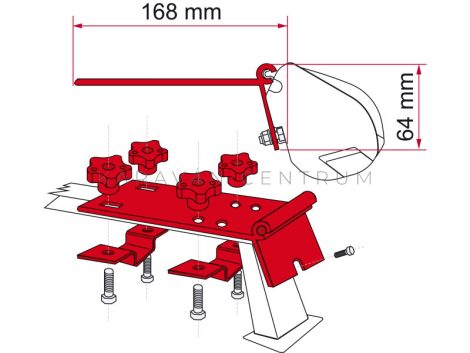 Fiamma Kit Standard tetőcsomagtartó adapter