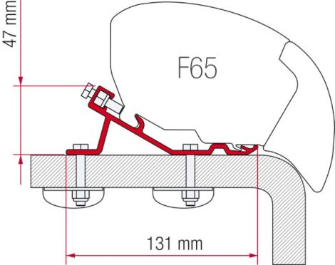 Fiamma Kit Standard F65/F80 adapter