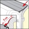 Fiamma Rain Guard F45 tömítőgumi, L - 90 mm