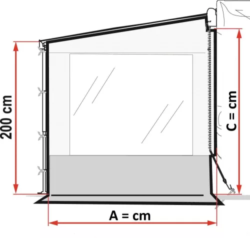 Fiamma Side W Pro Caravanstore/F35 oldalfal