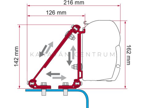 Fiamma F45 adapter Kit Multi - 98655-011 Fiamma F45 adapter Kit Multi - 98655-011