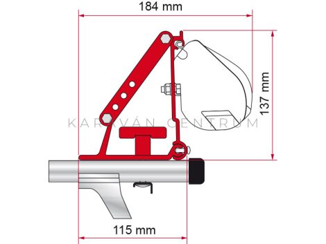 Fiamma Kit Auto tetőcsomagtartó adapter