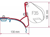   Fiamma F35 Pro adapter - VW T5/T6 Transporter, Multivan alusínes