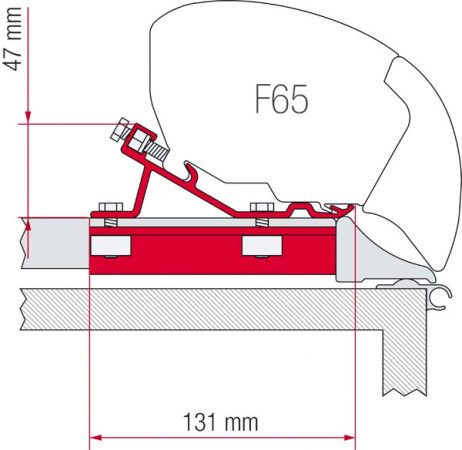 Fiamma Kit Fixing-Bar F65/F80 tetőcsomagtartó adapter