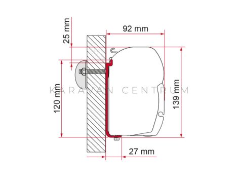 Fiamma F45 adapter AS 450 - 98655-928