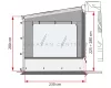 Fiamma Side W Pro Shade F45/F80 oldalfal, jobb oldali