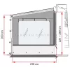 Fiamma Side W Pro Shade F45/F80 oldalfal, bal oldali