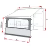 Fiamma Blocker Pro homlokfal, 300 cm