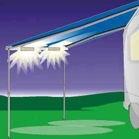 Fiamma F45-F80 előtető LED világítás