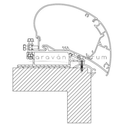Thule/Omnistor univerzális adapter sík tetőre