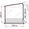 Fiamma Side W Pro F45 VW T5 oldalfal