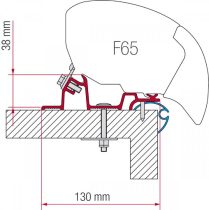 Fiamma Kit Caravan Standard F65/F80 adapter