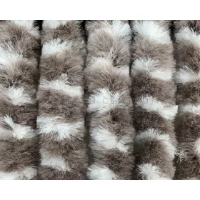 Arisol zsenília függöny  70 x 205 cm, taupe-fehér