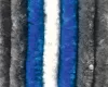 Arisol zsenília függöny  70 x 205 cm, szürke-kék-fehér