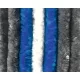 Arisol zsenília függöny  70 x 205 cm, szürke-kék-fehér