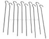 Acél sátorcövek ø 4 mm, 22 cm, 10 db