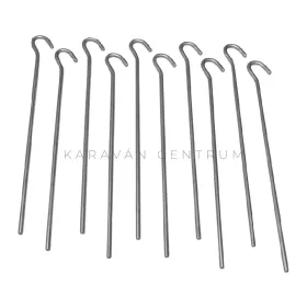 Acél sátorcövek ø 4 mm, 22 cm, 10 db