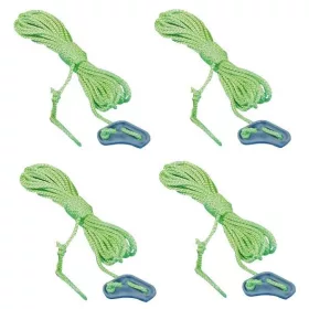   Sátorkötél feszítővel ø 2,5 mm x 4 m, neonsárga 4 db-os szett