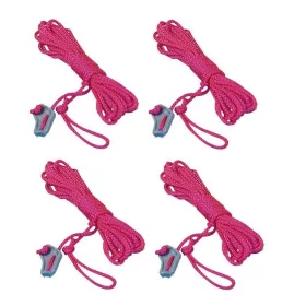   Sátorkötél feszítővel ø 2,5 mm x 4 m, pink 4 db-os szett