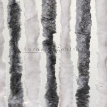 Arisol zsenilia függöny szürke-fehér,  56x185 cm 