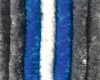 Arisol zsenília függöny 100 x 200 cm, szürke-kék-fehér