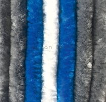Arisol zsenilia függöny szürke-kék-fehér, 100x200 cm 