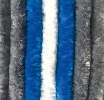 Arisol zsenília függöny  56 x 185 cm, szürke-kék-fehér