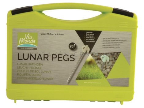 Via Mondo Lunar sátorcövek fluoreszkáló fejjel 20 cm, 20 db