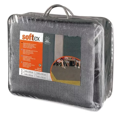 Camperdice Softtex elősátorszőnyeg 700 x 250 cm, szürke