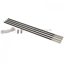   Brunner Pole Kit üvegszálas sátorrúd készlet ø 12,7 mm, 75 cm x 4 db