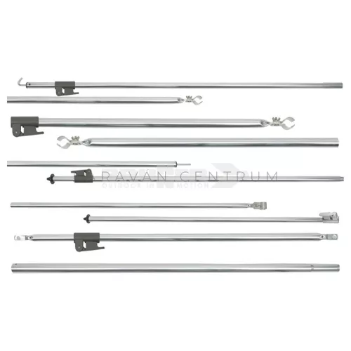 Támasztóláb talpcsúccsal, csőbilinccsel acél ø 22 mm, 170 - 260 cm Smartpole