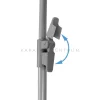 Támasztóláb talpcsúccsal, csőbilinccsel acél ø 22 mm, 170 - 260 cm Smartpole