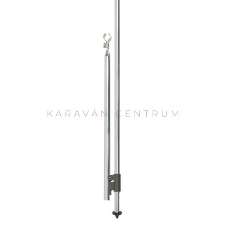 Támasztóláb talpcsúccsal, csőbilinccsel alumínium ø 25 mm, 170 - 260 cm Smartpole