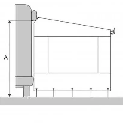 Thule Rain Blocker Front G2 homlokfal 100 cm, 225-304 cm (M-2XL)
