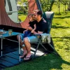  Travellife Barletta L magas támlás kempingszék ajándék lábtartóval, barna
