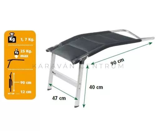 Dukdalf Fortissimo 8800 lábtartó, antracit