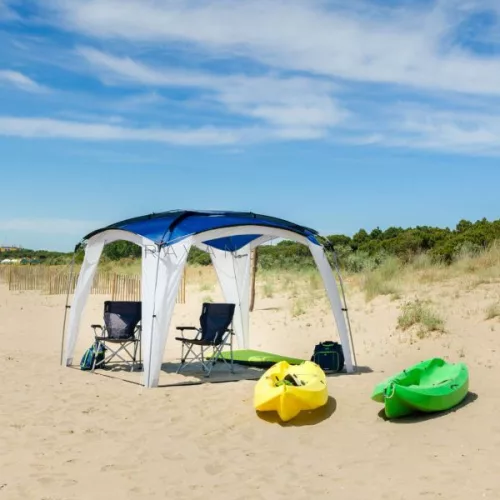 Brunner Medusa II pavilon 4 oldalfallal 3 x 3 m, kék