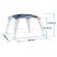 Brunner Medusa II pavilon 3x3 m, kék