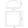 Coleman Event Shelter  Pro L pavilon, 365 x 365 cm