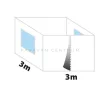Zebo Enjoy pavilon oldalfal szett, 3 x 3 m