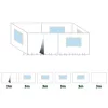 Zebo Enjoy pavilon oldalfal szett, 6 x 3 m