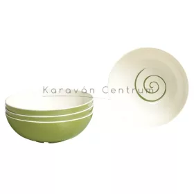 Gimex Classic Line Twist 4 db-os müzlistál-készlet, zöld