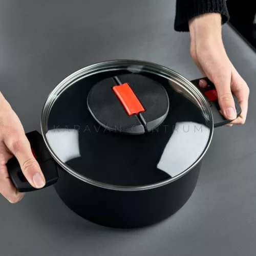 Ballarini Click & Cook főzőedényszett lehajtható fogantyúkkal, ø 24/20/16 cm