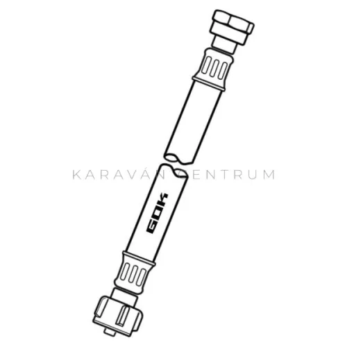 GOK ConnectBasic nagynyomású gáztömlő, 75 cm