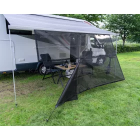    Travellife Sun Blocker Front légáteresztő árnyékoló 280 cm, fekete