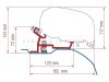 Fiamma F80/F65 adapter - Ducato, Jumper, Boxer 2006- L2-L3 H2, fekete Fiamma F80/F65 adapter - Ducato, Jumper, Boxer 2006- L2-L3 H2, fekete